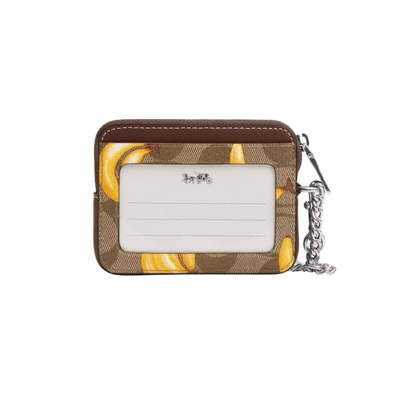 Coach Zip Card Case Banana - Picture 2 of 3